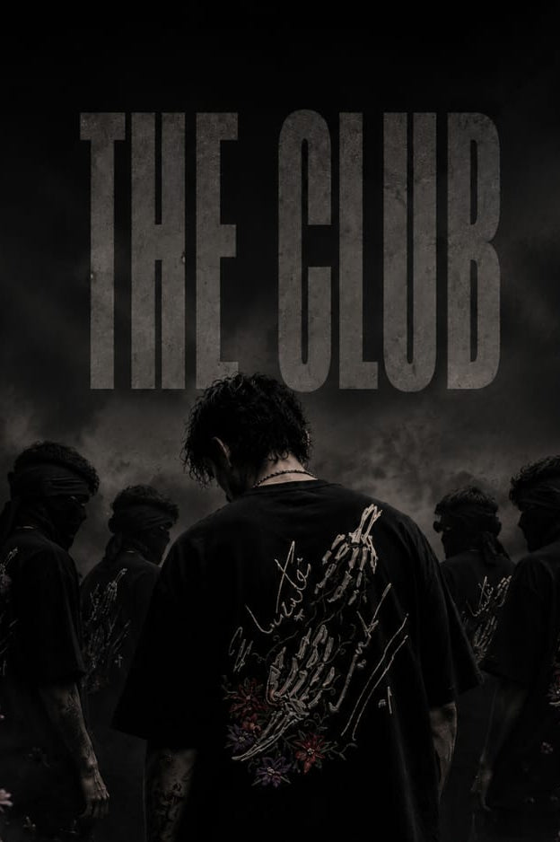 Dark-themed image with 'The Club' text and people wearing the Archive 01 "Dast-e-Fanaa" in the background.