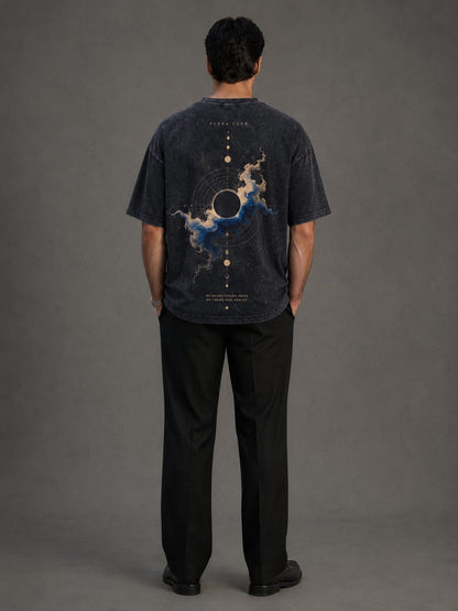 ORBIT - Acid Wash Drop Shoulder T-Shirt