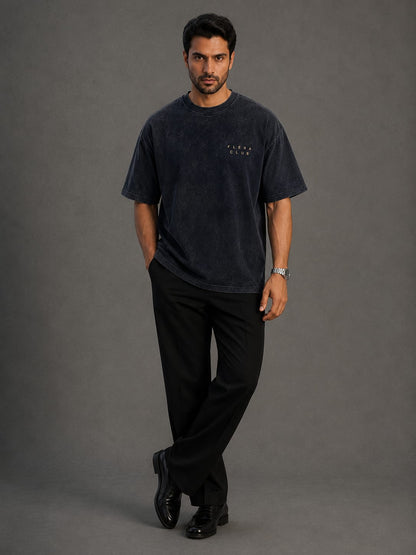 ORBIT - Acid Wash Drop Shoulder T-Shirt